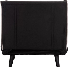 ΠΟΛΥΘΡΟΝΑ ΚΡΕΒΑΤΙ BRAXTON HM8425.03 ΜΑΥΡΟ ΥΦΑΣΜΑ 78x88x78Υεκ.
