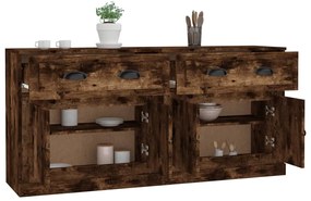 vidaXL Ντουλάπια 2 τεμ. Καπνιστή δρυς Επεξεργασμένο Ξύλο