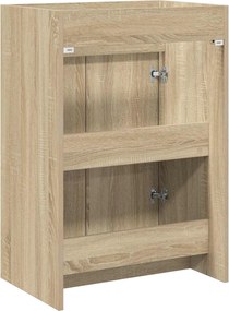 vidaXL Ντουλάπι Κάτω από τον Νιπτήρα Sonoma Δρυς 56 x 37,5 x 81 εκ