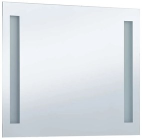 vidaXL Καθρέφτης Μπάνιου Τοίχου με LED 60 x 50 εκ.