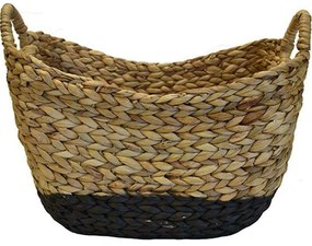 Καλάθι 00.06.66062 41x30x29cm Natural-Black Hydrohyacinth