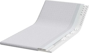 vidaXL Στρώμα επικάλυψης Λευκό 120 x 200 cm Υφασμα Jacquard