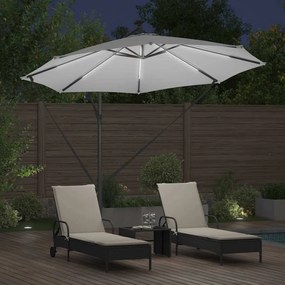 vidaXL Ομπρέλα Cantilever Banana Άμμος 294 x 294 x 248 cm