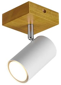 Φωτιστικό Τοίχου - Απλίκα Marley 812400131 1xGU10 15W 12x9cm White Mat Trio Lighting Metal,Wood