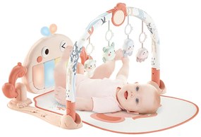 BEBE STARS ΓΥΜΝΑΣΤΗΡΙΟ PIANO WHALE PINK 100-204