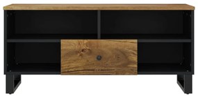 vidaXL Έπιπλο Τηλεόρασης 100x33x46 εκ. Μασίφ Ξύλο Μάνγκο &amp; Επεξ. Ξύλο