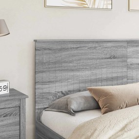 vidaXL Κεφαλάρι Γκρίζο Σονομα Επεξεργασμένο ξύλο