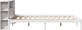 vidaXL Κρεβάτι Βιβλιοθήκη Χωρίς Στρώμα 120x200 εκ Μασίφ Ξύλο Πεύκο