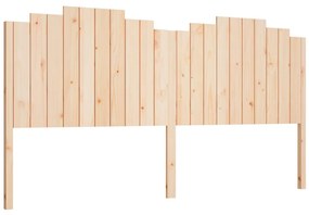 vidaXL Κεφαλάρι Κρεβατιού 206x4x110 εκ. από Μασίφ Ξύλο Πεύκου