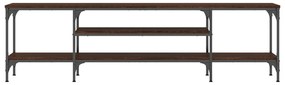 vidaXL Έπιπλο Τηλεόρασης Καφέ Δρυς 161x35x45 εκ. Επεξ. Ξύλο/Σίδερο