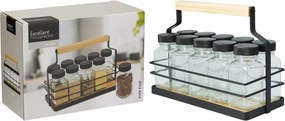 ΑΛΑΤΟΠΙΠΕΡΙΈΡΕΣ &amp; ΔΟΧΕΊΑ ΜΠΑΧΑΡΙΚΏΝ SPICE RACK SET 11PCS