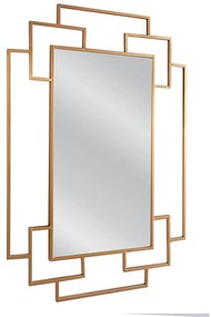 Καθρέπτης Τοίχου BOFUR Χρυσό Μέταλλο/Γυαλί 90x1.5x60cm