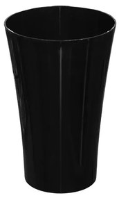 ΑΝΘΟΔΟΧΕΙΟ ΜΑΥΡΟ ΠΛΑΣΤΙΚΟ FLAΚON ORCHIDEA - Φ14x21cm - Πλαστικό - 09-00-561 BLACK