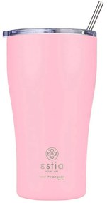 Ποτήρι - Θερμός Με Καλαμάκι Save The Aegean 01-23157 500ml Blossom Rose Estia