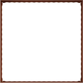 vidaXL Περίγραμμα γκαζόν 100 x 100 x 35 cm Ατσάλι Σκ rusty