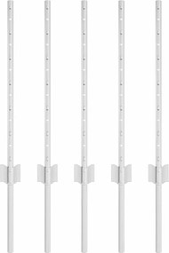 vidaXL Στύλος Περιφράξεων 5 pcs Ασημί 60 cm Ατσάλι