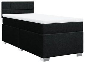 ΚΡΕΒΑΤΙ BOXSPRING ΜΕ ΣΤΡΩΜΑ ΜΑΥΡΟ 90X200 ΕΚ. ΥΦΑΣΜΑΤΙΝΟ 3288073