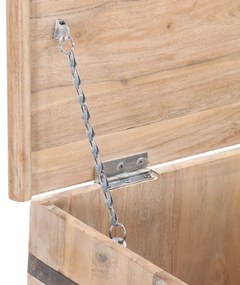 Μπαούλο 90 x 40 x 40 εκ. από Μασίφ Ξύλο Ακακίας - Καφέ