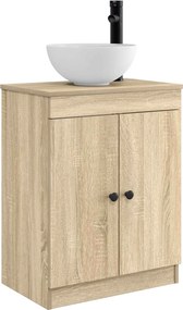 vidaXL Ντουλάπα Νιπτήρα Mπάνιου Sonoma Δρυς 54 x 35 x 100 cm