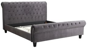 Κρεβάτι Riverton 634, Διπλό, Γκρι, 180x200, Ταπισερί, Τάβλες για Κρεβάτι, 196x250x118cm