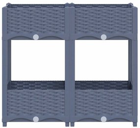 vidaXL Ζαρντινιέρα 80 x 40 x 71 εκ. από Πολυπροπυλένιο