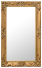 Καθρέφτης Τοίχου με Μπαρόκ Στιλ Χρυσός 50 x 80 εκ. - Χρυσό
