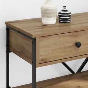vidaXL Τραπέζι κονσόλας Καφέ 75 x 34,5 x 75 εκ ξύλο
