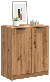 vidaXL Παπουτσοθήκη Αρτισιανή Δρυς 59x35x70 εκ. Επεξ. Ξύλο