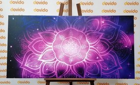 Εικόνα Mandala με φόντο γαλαξία - 120x60