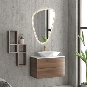 Karag Elsa 80 Top  MDF - Σετ Επίπλου Μπάνιου - Brooklyn Brown 8702