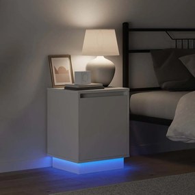 vidaXL Κομοδίνο 2 pcs Λευκό 39 x 34,5 x 50 εκ. Επεξεργασμένο ξύλο