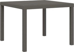 vidaXL Σέτ φαγητού για κήπο 5 τμχ. Ανοιχτό γκρι 100 cm PP