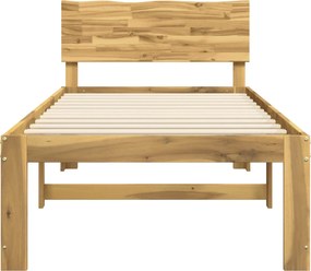 vidaXL Μονό Κρεβάτι με Κεφαλάρι ROSTOCK Λευκό 100 x 200 cm