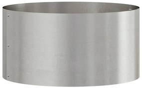 vidaXL Γλάστρα Κήπου Ασημί 40 x 40 x 20 cm Ανοξείδωτο ατσάλι