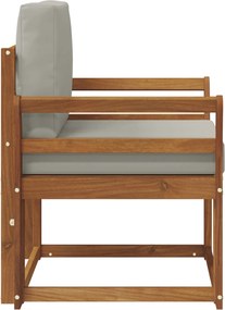 vidaXL Εξωτερικός καναπές Στερεό Ξύλο Ακακίας και Πολυεστέρ