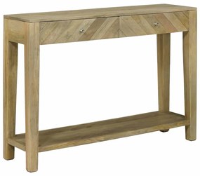 Τραπέζι κονσόλας με συρτάρι Φυσικό Γκρι 110 x 30 x 80 εκ