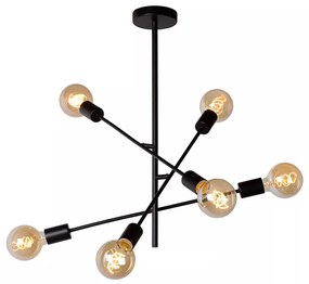 Φωτιστικό Οροφής Lucide 21119-06-30 LESTER Μαύρο Ματ (Black Mat)|