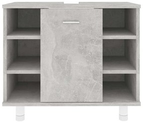 vidaXL Ντουλάπι Νιπτήρα Γκρι Σκυροδέματος 60x32x53,5 εκ. Μοριοσανίδα