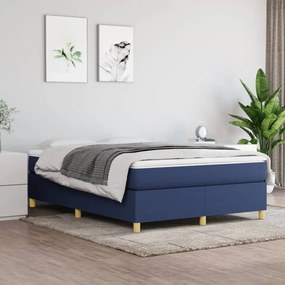 ΚΡΕΒΑΤΙ BOXSPRING ΜΕ ΣΤΡΩΜΑ ΜΠΛΕ 140X200 ΕΚ. ΥΦΑΣΜΑΤΙΝΟ 3144528