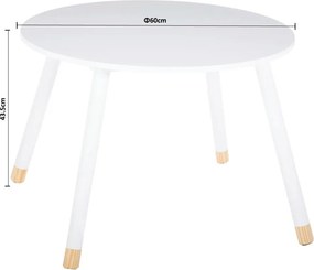Παιδικό Τραπεζάκι (Φ60x43.5) A-S Sweet White 127152B