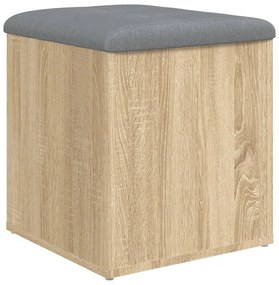 vidaXL Πάγκος Αποθήκευσης Sonoma Δρυς 42x42x45 εκ. από Τεχνητό Ξύλο