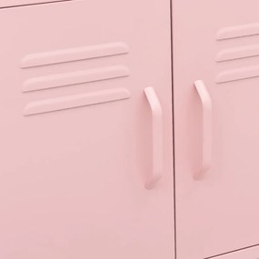 vidaXL Ντουλάπι Αποθήκευσης Ροζ 60 x 35 x 56 εκ. από Ατσάλι