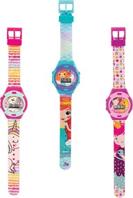 AS Παιδικό Ψηφιακό Ρολόι Μονόκερος - Γοργόνα - Βασίλισσα Για 3+ Χρονών