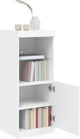 vidaXL Μπουφές με Φώτα LED Λευκός 41 x 37 x 100 εκ.