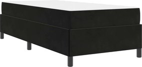vidaXL Σκελετός Κρεβατιού με στρώμα Μαύρο 100 x 200 cm ύφασμα