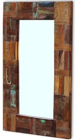 Καθρέφτης 80 x 50 εκ. από Μασίφ Ανακυκλωμένο Ξύλο - Πολύχρωμο