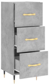 vidaXL Ντουλάπι Γκρι Σκυροδέματος 34,5x34x90 εκ. Επεξεργασμένο Ξύλο