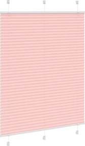 vidaXL Πλισέ περσίδα ροζ 105x150 cm Πλάτος υφάσματος 104,4 cm
