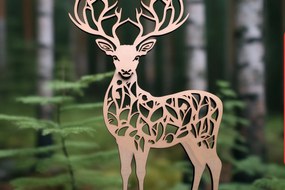 Σετ των 2 Intra απο ξύλο plywood 3mm-4mm πάχος – PANNO DEER Wood Δίασταση 20x20 cm INTRAFABR-90106969