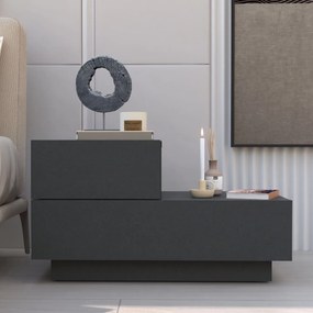 Κομοδίνο Ανθρακί FETAZA 70x38.3x35